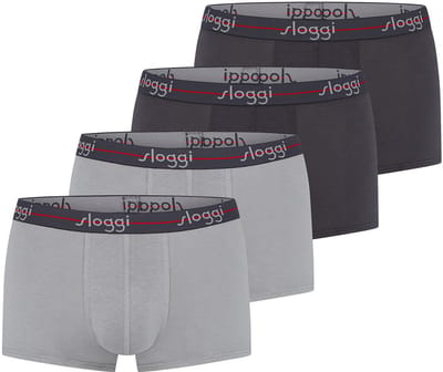 sloggi Heren hipster short / pant 4 pack men Start