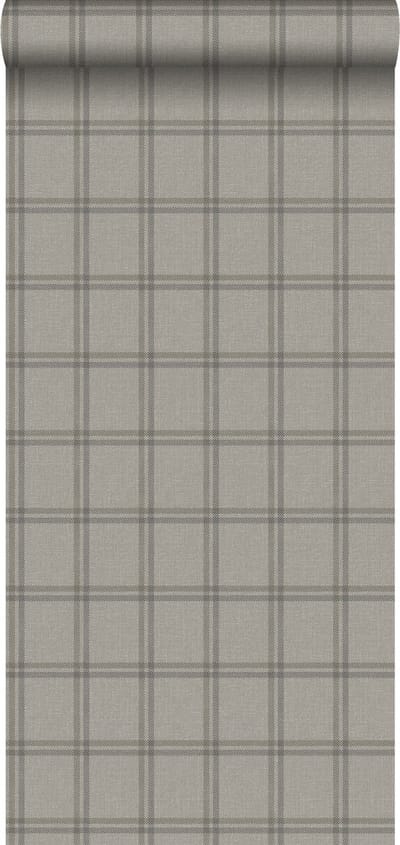 Origin Wallcoverings eco-texture vliesbehang ruiten lichtbruin - 347624 - 0,53 x 10,05 m