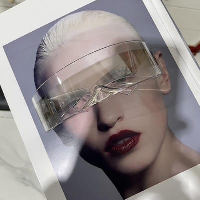 Nouveau Masque Lunettes de Soleil Monob Wrap Around Futuriste Lunettes Nouveauté Fête d'Halloween Lunettes de Soleil pour Fête Lunettes UV400 As shown in figure gray