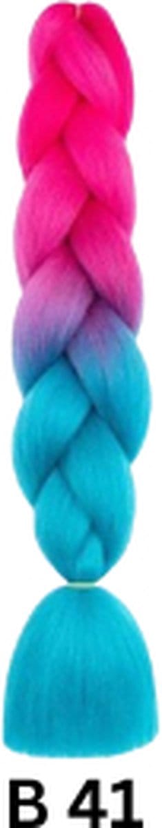 Haar extensions 60cm (#B41) | Haar Vlechten Extensions Voor Gehaakte Twist Vlechten Haar, Vlecht Pre Uitgerekt Vlechten Haar | vlechthaar blond - Synthetisch haar | Vlechtharen 2 pakken x 60cm per stuk