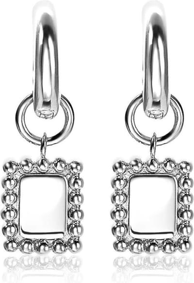 Zinzi Jewels 925 Sterling Zilveren Oorbedels  - Zilver
