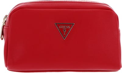 GUESS Utensil zak Double Zip Red Rood