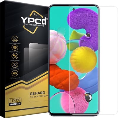 YPCd® Geschikt voor Samsung Galaxy A51 Glass Screenprotector