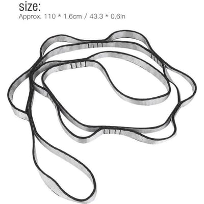 1 Paar Verstelbare Lus Yoga Pilates Stretching Extend Daisy Belt Riem Touw voor Lucht Yoga Hangmat Trapeze , Fitness zilver