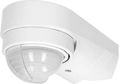 Bewegingsmelder Buiten IP65 12m 240° 1200W met Schemersensor en Montage opties