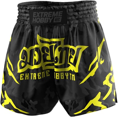Extreme Hobby Black Panther - Muay Thai Shorts - Lichtgewicht - Sneldrogend - Duurzaam