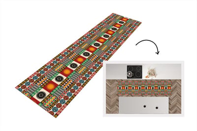 Keukenloper - Loper keuken - Patronen - Maya - Details - Zuid-Amerika - 200x50 cm - Keukenloper vinyl
