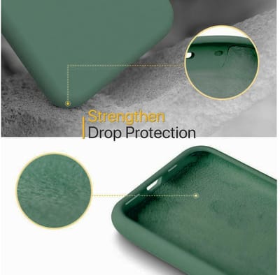 Silicone case geschikt voor Apple iPhone 11 Pro - groen met Privacy Glas Screenprotector - Flexibele en Duurzame Case - Stijlvolle Silicone Hoes - Val- en Krasbestendige Bescherming - Zachte Siliconen Beschermcase