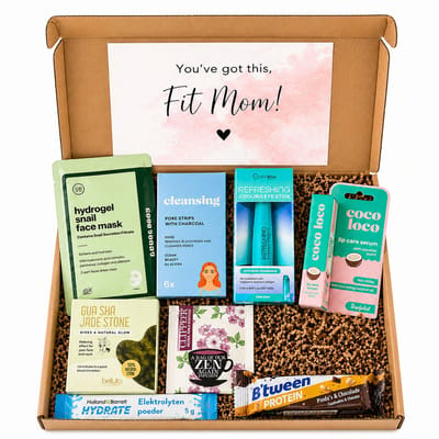 Fit Mom Box - Luxe Selfcare Brievenbuscadeau voor Moeders - Relax Cadeaupakket met Skincare & Wellness