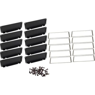 Hammond Electronics End plate Aluminium Zwart (l x b x h) 16 x 169 x 57 mm 10 stuk(s)