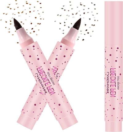 Natuurlijke Vis Make-Up Pens voor Vrouwen en Meisjes - Waterproof en Duurzaam (Soft Brown + Dark Brown)