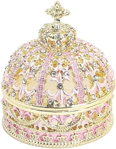 Juwelendoosje Handgemaakt Kristal - Sieraden Organizer - Sieraden Opbergen - Hollow Design - 4.8x6cm - A