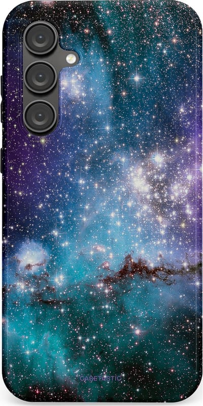Casetastic Hoesje Geschikt voor Samsung S23 FE - Stijlvolle Beschermende Duo-layer Case - Nebula nachtdroom
