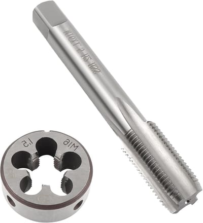 Set van 2 Draadboren en Snijijzers, M16 X 1.5 Draad Cutter en Draadijzer, HSS Gereedschap voor Schroefreparatie en Draadbewerking