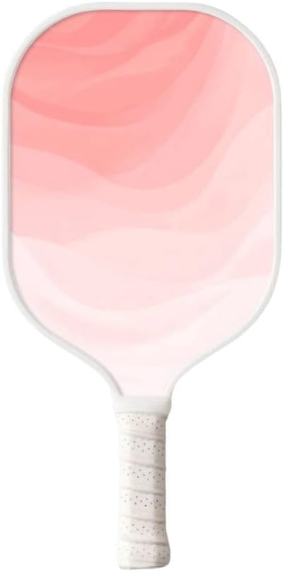 Pickleball Paddle - Glasvezel Peddel - Recreatief Spel - Versterkt Materiaal - 4.3 Inch Grip - Blush Roze