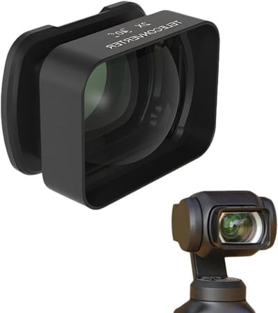 Telescopische Ooglenzen voor Fotografie - 2x Vergroting, Magnetische Bevestiging, Geschikt voor Camera's