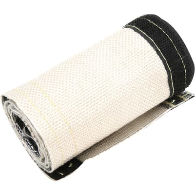 Geïsoleerde Draadslanghoes Grijs Wit Hittebeschermingsmouw met Gealuminiseerde Buitenlaag 600x106mm black