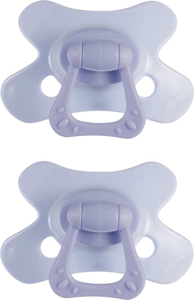 Difrax Fopspeen Natural - 12 tot 18 Maanden - Blauw - 2 Stuks