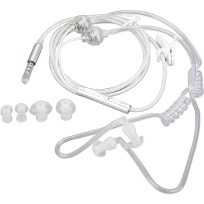 Air Tube Oordopjes Ergonomische Stralingsvrije Ruisonderdrukking Draagbare Binaurale 3,5mm Air Tube Headset