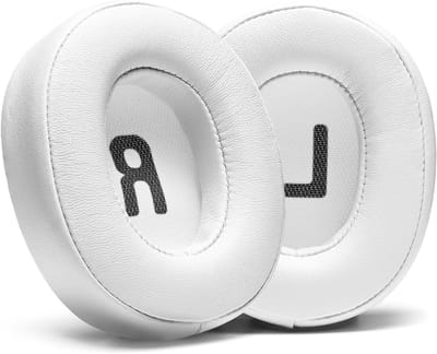 Vervangende Overtrekken van PU Leer voor JBL Hoofdtelefoons - Geheugenfoam voor Comfort en Duurzaamheid - Wit en Stijlvol Design