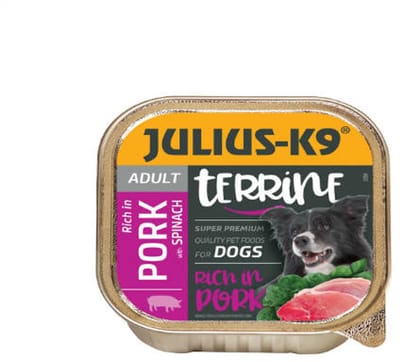 Julius K9 - hondenvoer - Pate - Natvoer - Adult - Varken - 10 x 150g