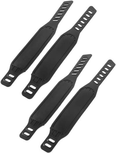 Fiets Pedaalbanden - Fietstrainer Accessoires - Spinning Thuis - Verstelbare Banden - 31 cm Lengte - Zwart