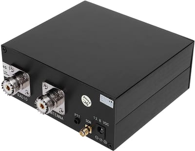 VT Goods Antenne Deler - Transceiver - Aluminium Box - 100W - DC-160MHz - Geschikt voor Amateur Radio - Compact en Duurzaam