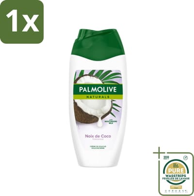 1 x Palmolive Naturals - Douchecrème - Kokosnoot - 250 ml- Douchegel Kokos - Douchecrème Kokos - Kokos Geur - Hydraterende Douchegel - Verzorgende Douchegel