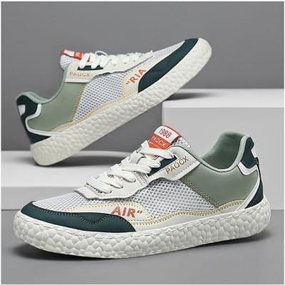 Trend Multicolor Mesh Ademend Mode Casual Trendy Ins Preppy Stijl Sneaker Boardschoenen 44 white