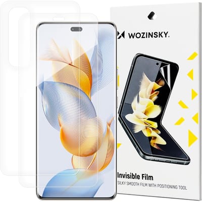 Wozinsky Invisible Film - Folie voor Opvouwbare Telefoon - Honor 90 Pro - Anti-Vingerprint Bescherming - 3H Krasbestendigheid
