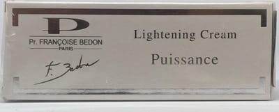 Pr Francoise Bedon - Puissance Lightening cream