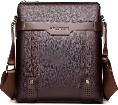 WoYoW® - Heren Schoudertas PU Leder - Zakelijk - Clutch - Koerierstas - Zakelijke Tassen - Koffee