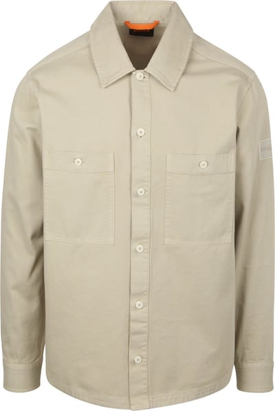 BOSS Overshirt Locky Lichtbeige - Maat L - Heren