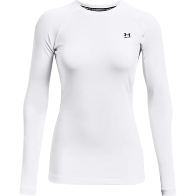 Under Armour UA CG Authentics Crew Dames Thermoshirt - White - Maat L