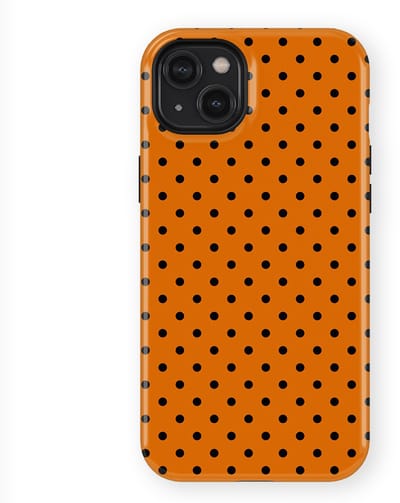 Polka Dots Hoesje geschikt voor iPhone 14 Plus | Geschikt Voor Mag | Stippen Design Backcover geschikt voor iPhone 14 Plus Pumpkin Dots