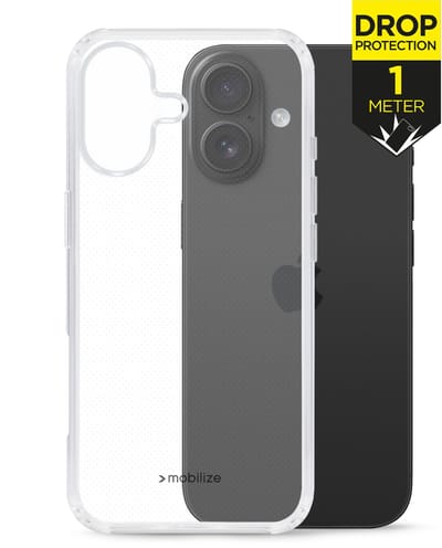Mobilize Doorzichtig Hoesje geschikt voor Apple iPhone 17 Telefoonhoesje Hardcase | Mobilize Naked Protection Backcover Shockproof | Doorzichtig Telefoonhoesje iPhone 17 | Schokbestendig iPhone 17 Telefoonhoesje | Anti Shock Proof - Transparant