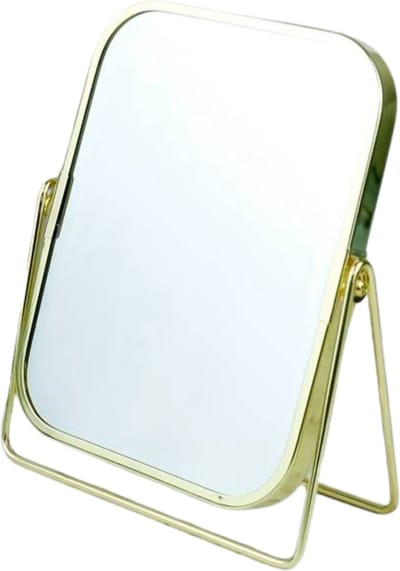 Nivard Make Up Spiegel - Opmaakspiegel - Staande Spiegel - Tafelspiegel - Tafel - Goud