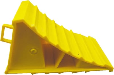 Wielstopper - Antislipblok - Veilig Parkeren - Stevig ABS Materiaal - 21 x 13 x 12 cm - Zwart