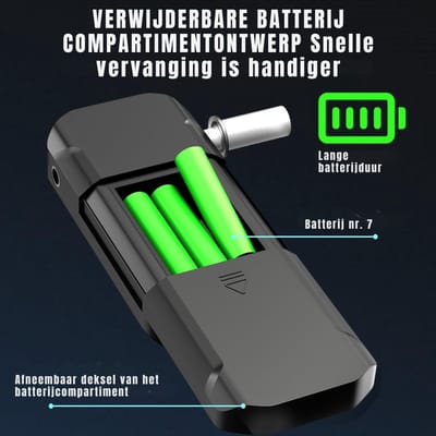 AHD® Alcohol Tester - Alcoholtesters - Alcohol Testers - Zwart - ‎16cm x 8cm x 6cm
