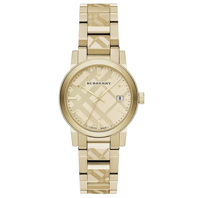 Burberry BU9145 The City Elegant Goudkleurig Dameshorloge