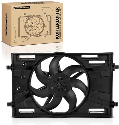 Frankberg 1x Motorradiator enkele ventilator