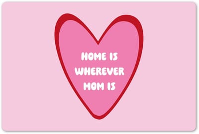 Placemats 45x30 cm - Placemat kunststof - 1 stuk - Quote - Moeder - Roze - Borden onderleggers - Decoratie voor op tafel - Keuken tafeldecoratie accessoires - Vinyl onderlegger - Tafelversiering