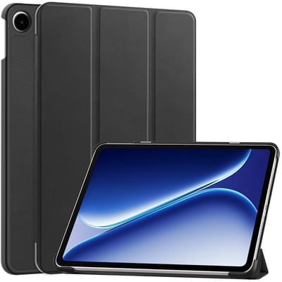 Coverup Tablethoes geschikt voor OnePlus Pad Go 2 Hoesje - Tri-Fold Book Case met Wake/Sleep - Zwart