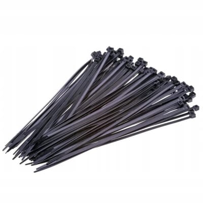Zwarte Kabelbinders 2,5x100mm - 100 Stuks