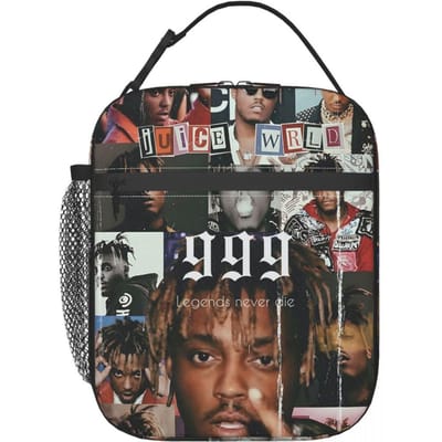 Juice Wrld Streetwear Geïsoleerde Lunchtas voor Vrouwen Kantoor Koeltas Thermische Voedseldoos Draagbare Lunchboxen Container One Size