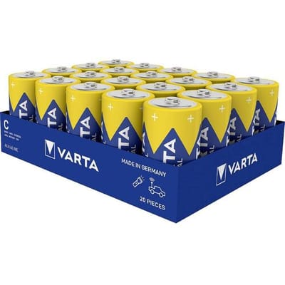 Varta Cons.Varta C batterij (baby) Alkaline 7800 mAh 1.5 V 20 stuk(s)