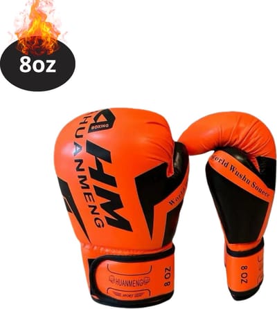 Nivard Bokshandschoenen - Kickboks Handschoenen - Boxing Gloves Set - Vecht Handschoenen - Heren - Dames - Oranje - 8 oz
