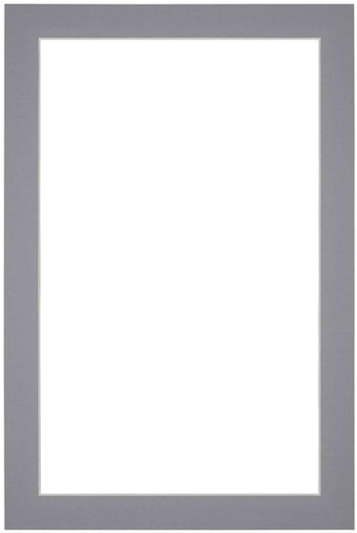 Passe-Partout Fotomaat 55x85 cm - Lijstmaat 67x98 cm - Grijs - Museumkarton - Fotolijst niet inbegrepen