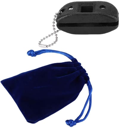Dailygoods- Schaats Slijper Draagbaar Ontwerp - Verstelbare Rand - Slijpsteen voor IJshockey/Kunstschaatsen - Compact Formaat - Inclusief Tas - Hoogwaardige Kwaliteit - Schaatsmes Slijper