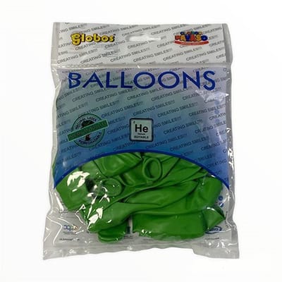 Zakje met 15 limoen groene ballonnen - 30cm doorsnee (12 inch) - Biologisch afbreekbaar